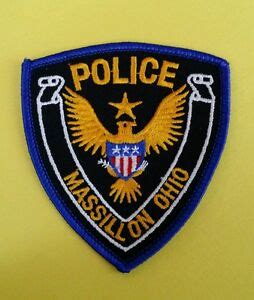 MASSILLON, OHIO POLICE (SMALL) STOCK EAGLE HAT PATCH OH | eBay