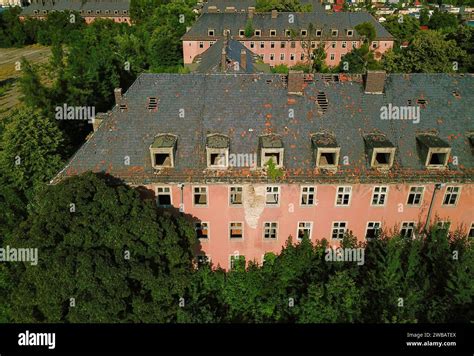 Abandoned Military Barracks Photographed By A Drone While Nature Takes