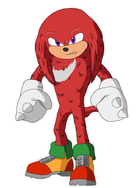 Drawing of Movie Knuckles the Echidna by PrincessEdith568 on DeviantArt