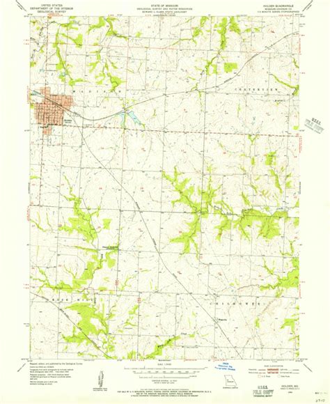 Holden Mo 1954 24000 Scale Map By United States Geological Survey Avenza Maps