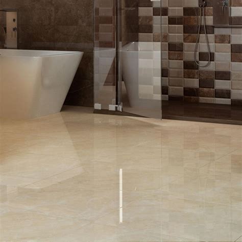 Crystal Cream Wall Floor Tile Better Bathrooms