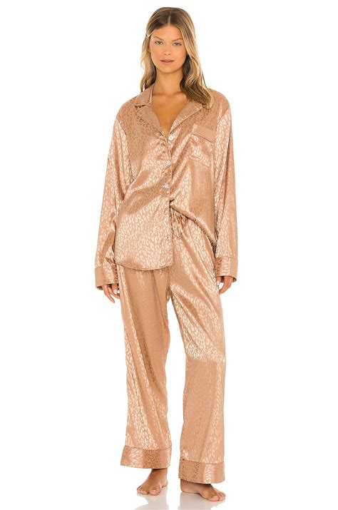 Show Me Your Mumu Classic PJ Set In Gold Cheetah REVOLVE