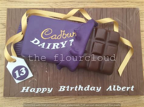 A Cadbury Dairy Milk Chocolate Bar Birthday Cake Dairy Milk