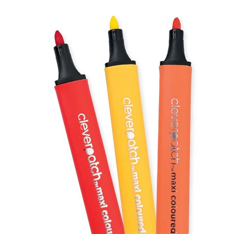 Cleverpatch Triangular Maxi Coloured Markers Pack Of Markers