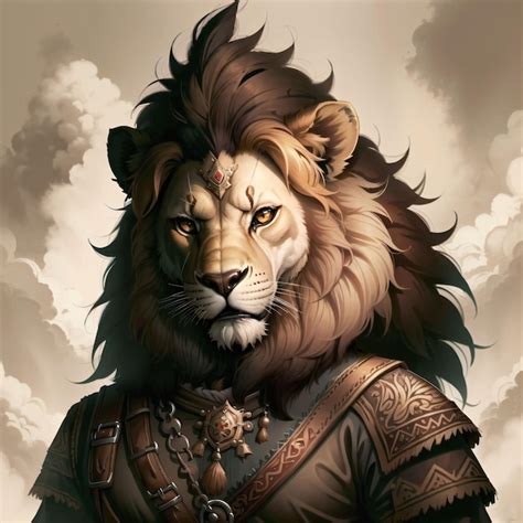 Lion man | Premium AI-generated image