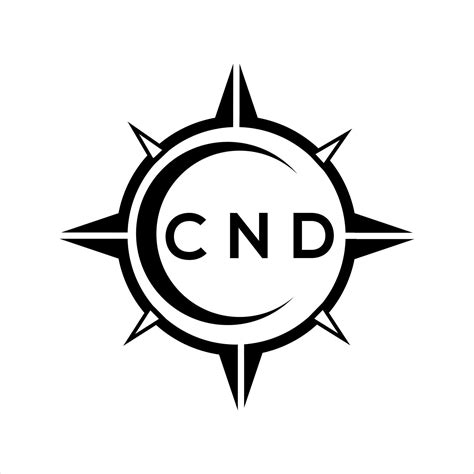 Cnd Abstract Technology Circle Setting Logo Design On White Background