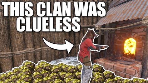 Robbing A Clueless Clan For K Metal Sulfur On Wipe Day Solo Rust