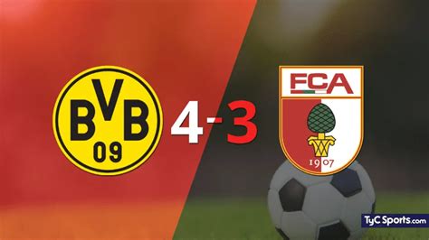 Borussia Dortmund vs Augsburg en vivo seguí el partido minuto a