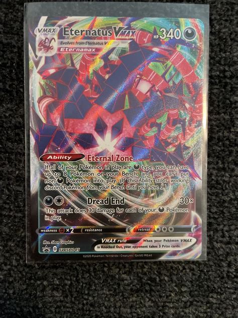 Pokémon TCG Eternatus VMAX SWSH Black Star Promo SWSH045 Holofoil Full