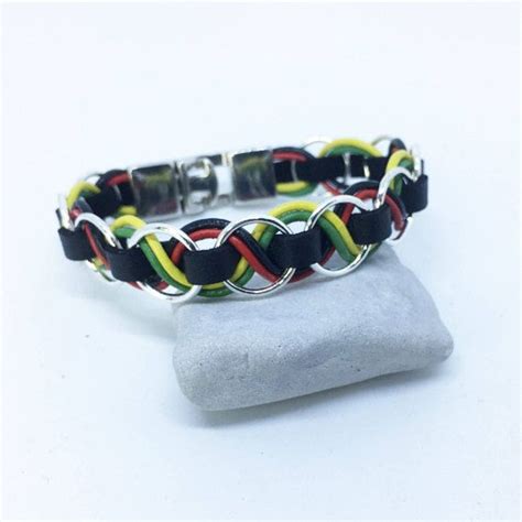 Bob Marley Jewelry Reggae Rastafari Mens Bracelet Jamaica Etsy Norway