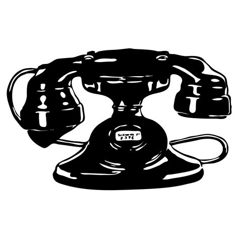 Vintage Telephone Silhouette Free Stock Photo - Public Domain Pictures
