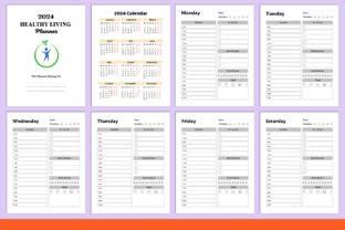 Healthy Living Planner Canva Graphic By Munjixpro Creative Fabrica