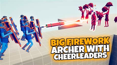 Big Firework Archer With Cheerleaders Defends The Bridge Tabs Bugs