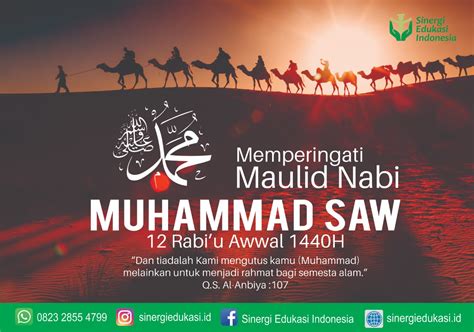 Poster Maulid Nabi Muhammad Saw Lakaran