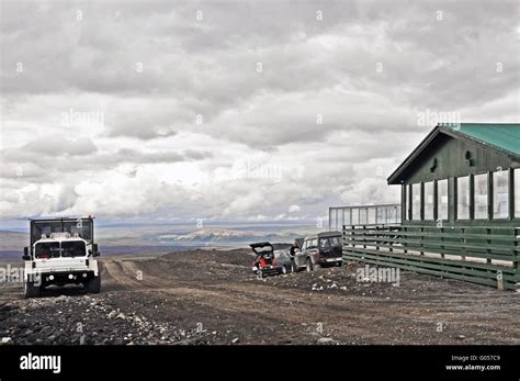 Langjökull the second largest glacier in Iceland Stock Photo Alamy