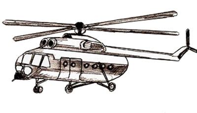 Helicopter Drawing, Pencil, Sketch, Colorful, Realistic Art Images ...