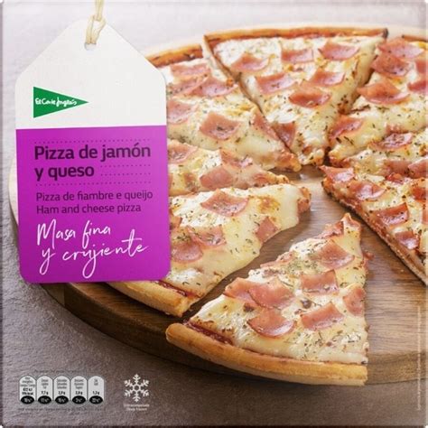 Comprar Pizza de jamón y queso masa fina y crujiente estuche 380 g EL