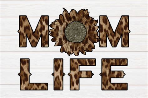 Leopard Mom Life Sublimation Graphic By Arinnnnn Design · Creative Fabrica