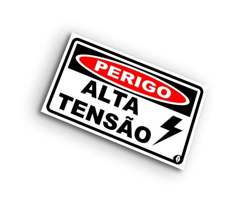 Placa Perigo Alta Tensão