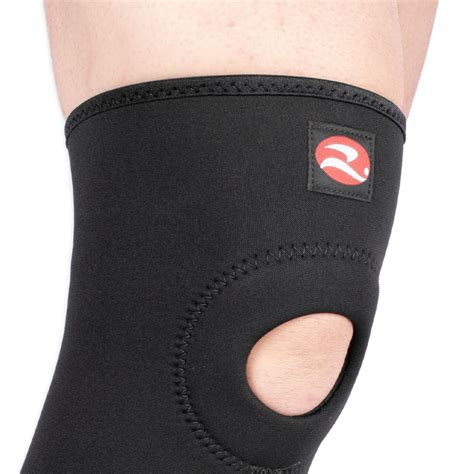 Joelheira Neoprene Orifício e Reforço Realtex Preto