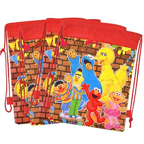 Sesame Street Party Bags Favors, Sesame Street Elmo Party Gift Goody ...