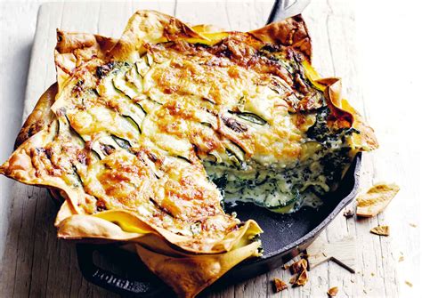 Lasagne Met Courgette Spinazie En Mozzarella