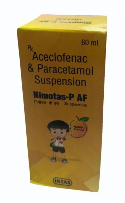 Ml Aceclofenac And Paracetamol Suspension Mg At Rs Bottle In