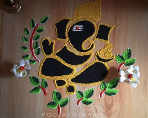 20+ Ganesh Rangoli Designs 2022 - Modern, Simple & Easy Ganpati