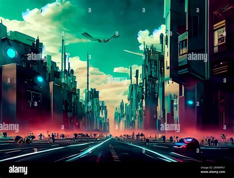 Sci Fi Cityscape Wallpaper