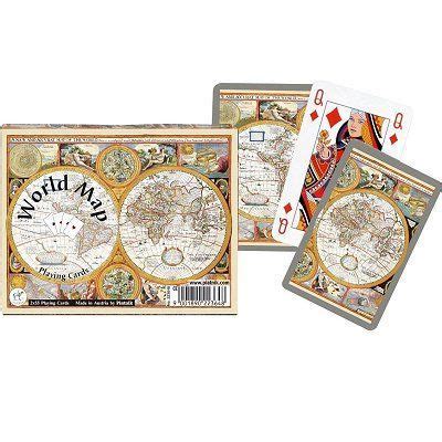 Jeu De Cartes PIATNIK Coffret De 2 X 55 Cartes Carte Du Monde