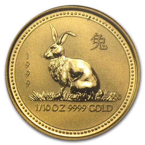 Gouden Lunar I Oz Year Of The Rabbit Munten