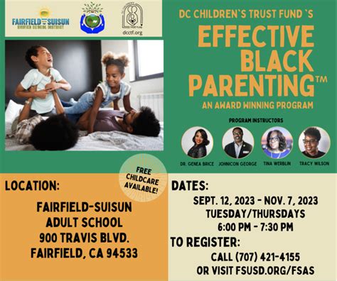 Award Winning Effective Black Parenting Program Returns To Fsusd For