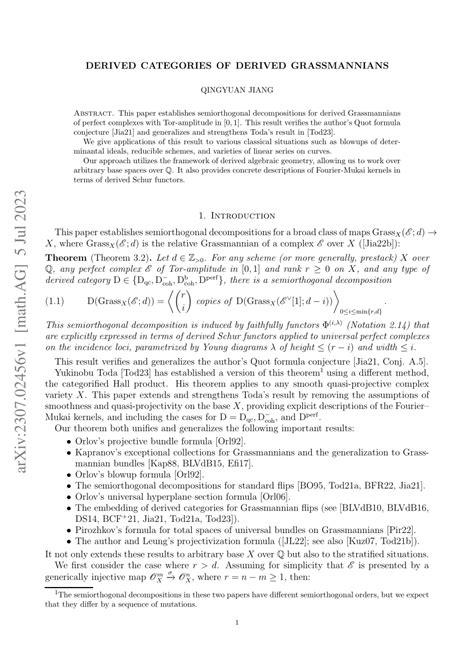 PDF Derived Categories Of Derived Grassmannians