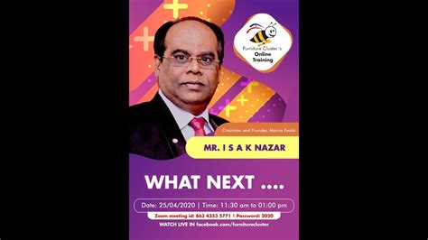 What Next By Mr I S A K Nazar Founder Manna Foods YouTube