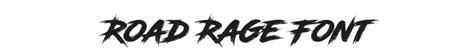 road rage font  fontsfree