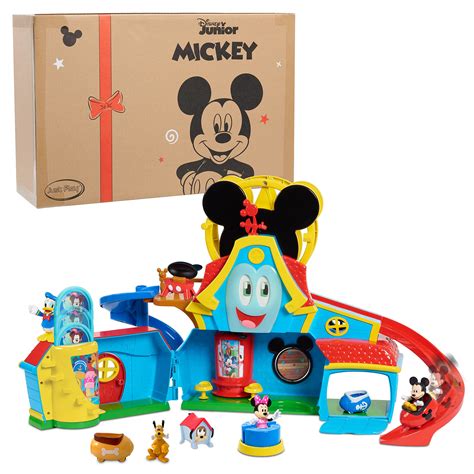 Disney Junior Mickey Mouse Funny the Funhouse 13 Piece Lights and Sounds Playset, Includes ...