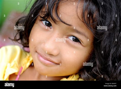 Girl In Belakang Padang Riau Islands Indonesia Stock Photo Alamy