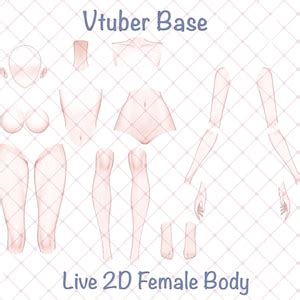 Vtuber Basics Body Live D Female Body Base Character Unrigged