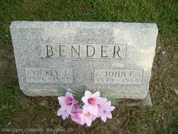 John Frank Bender M Morial Find A Grave