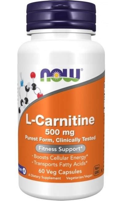 L Carnitina Mg Veg Caps Now Foods