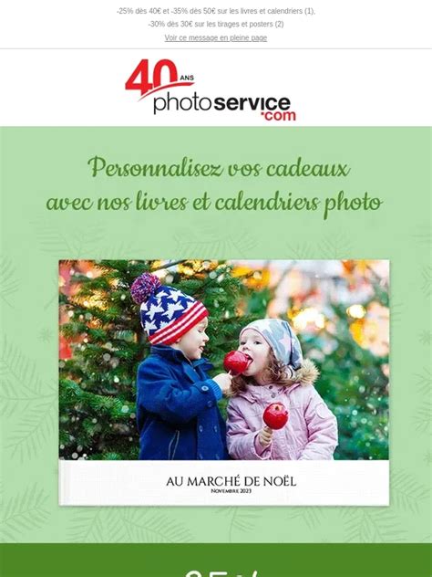 Code promo Photoservice valide 50 de réduc uniquement en Janvier 2024