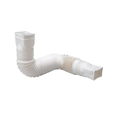 White Downspout Extension-85010 - The Home Depot