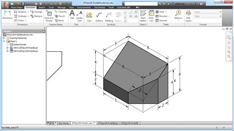 Inventor Tutorial With Isometric Sketches Intermediate Part 8b Of 20