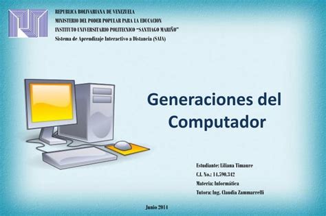 Cuadro Comparativo De Las Generaciones Del Computador Ppt