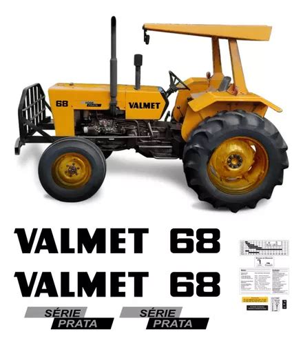 Kit Decalque Faixa Adesiva Trator Valtra Valmet Etiqueta