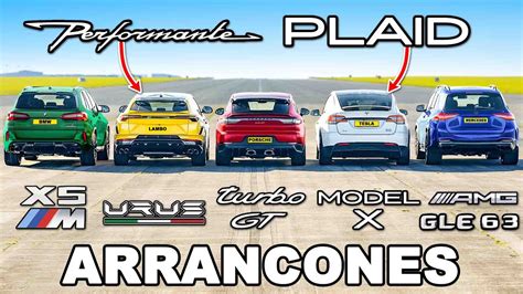 Model X PLAID Vs Urus Perf Vs Turbo GT Vs X5M Vs GLE 63 ARRANCONES