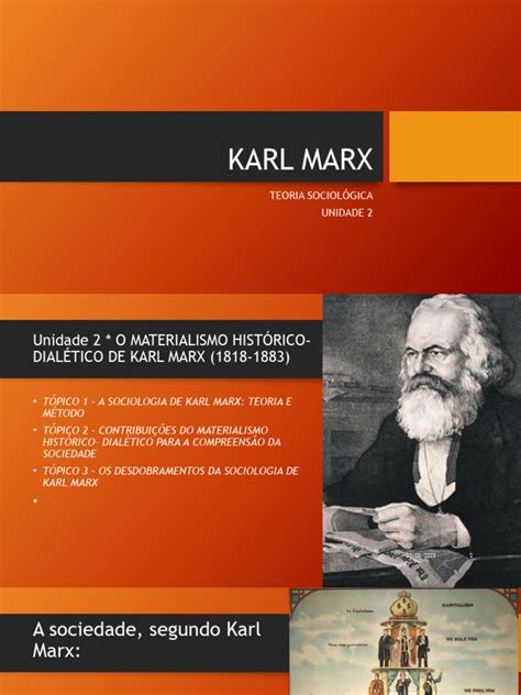 Karl Marx Teoria Sociologic Un2 | PDF | Karl Marx | Sociologia