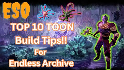 ESO Endless Archive Top 10 Toon Build Tips YouTube