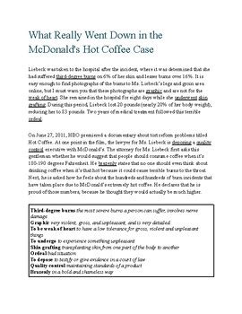 B C Conversation Starters The Mcdonald S Hot Coffee Lawsuit Tpt