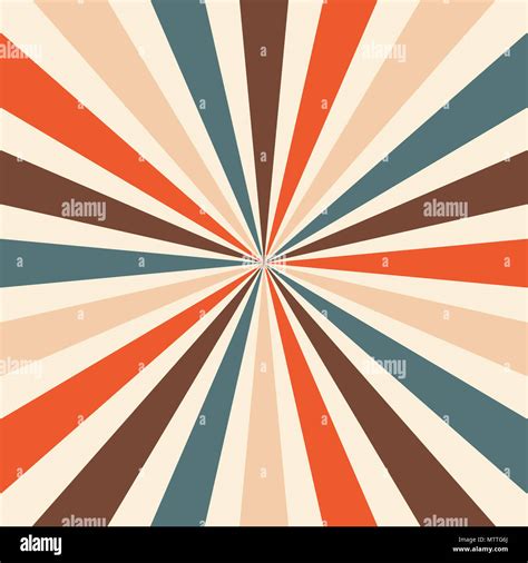 starburst or sunburst background pattern with a vintage color palette ...